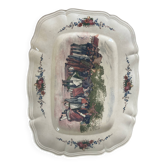 Large serving dish from the Sarreguemines pottery, 1900.
