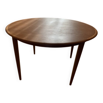 Table scandinave ronde avec rallonges (120*120-170-220)