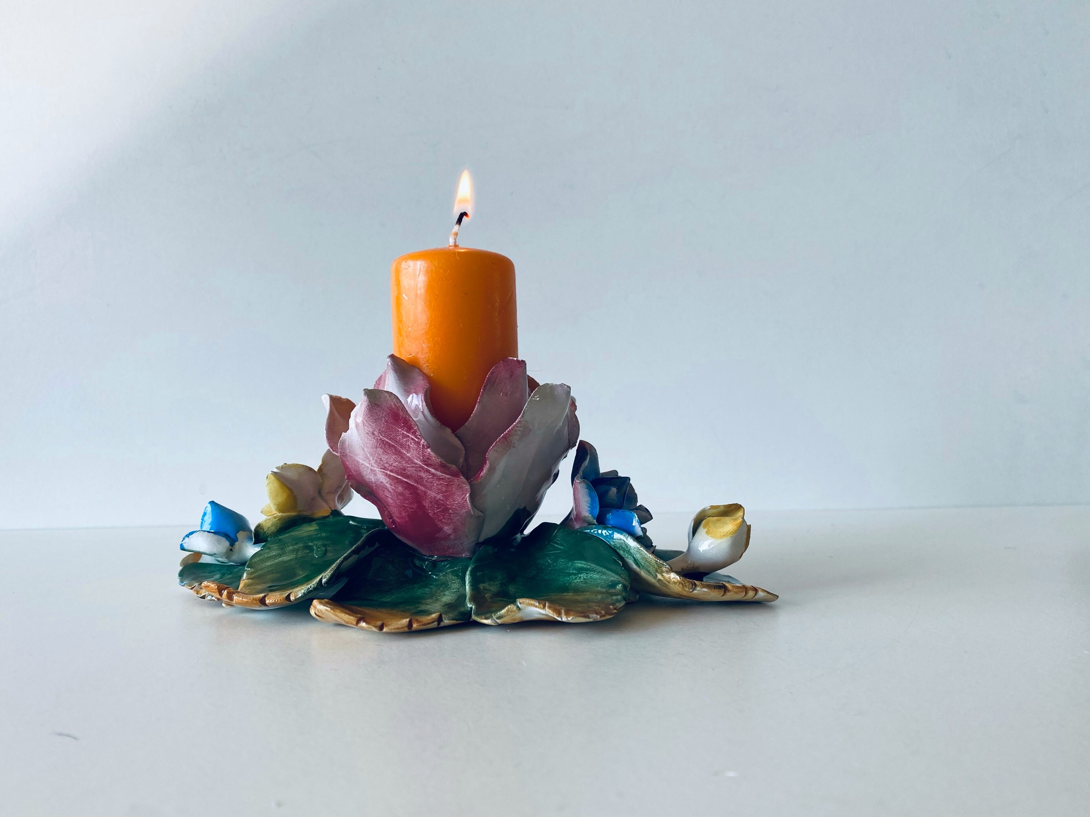 Candlestick flowers in bubble