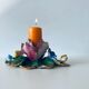 Candlestick flowers in bubble