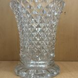 Flared crystal vase