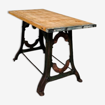 Table ancienne design industriel pierce wexford 19ème siècle