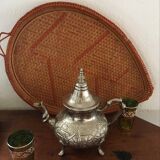 Large traditional Moroccan teapot.