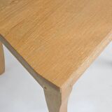Chaise en chêne cérusé doré