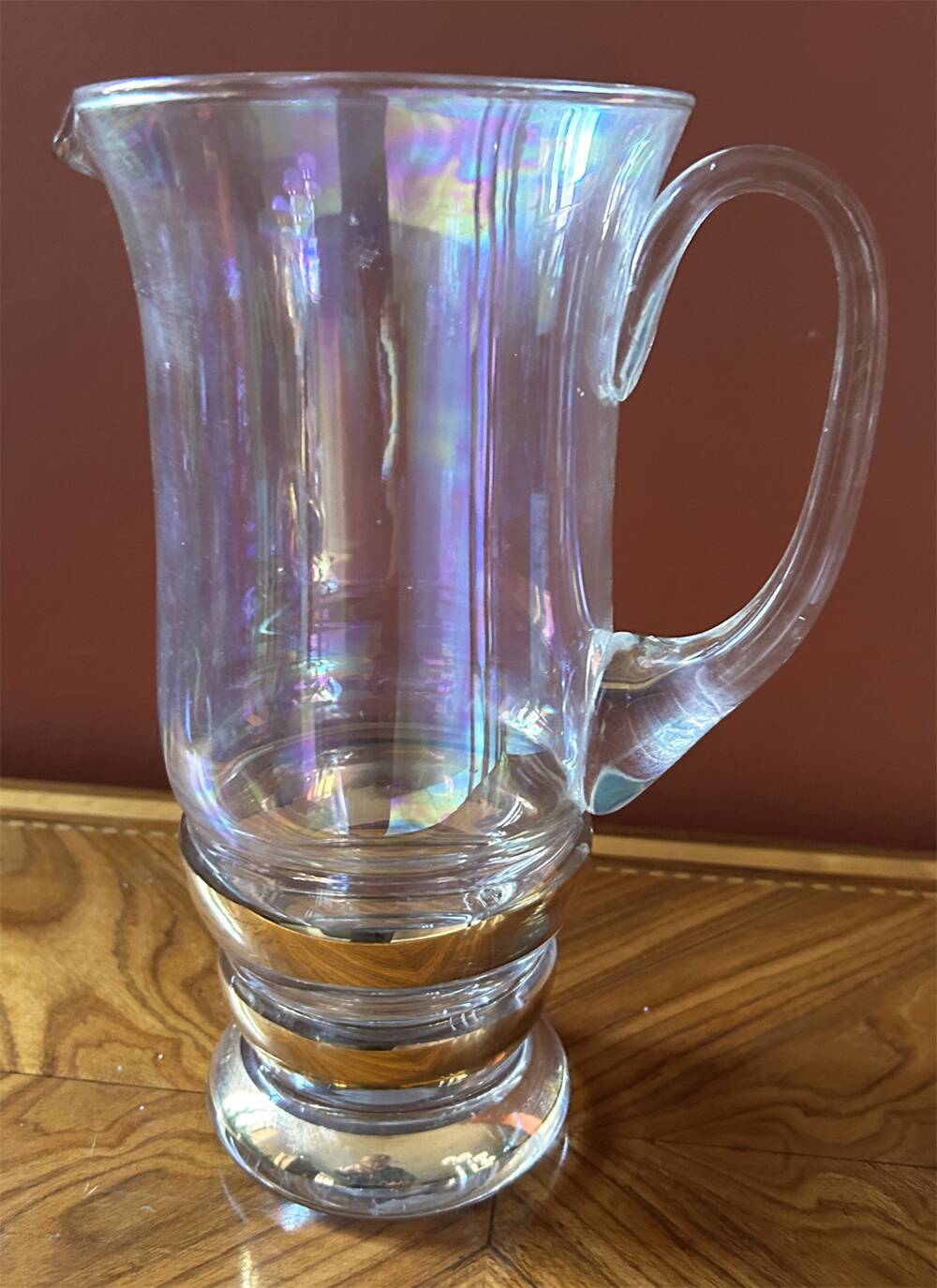 Iridescent vase Dorthy Thorpe, vintage, 50s/60s