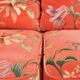 Vintage sofa bohemian style Terracotta flowers