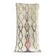 Tapis Beni Ouarain marocain  vintage – 90x180 cm
