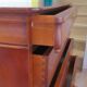 Beautiful Louis Philippe chest of drawers with 4 drawers - 3 locks - in cherry wood - 1980s
