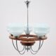 Art Deco chandelier, 1950s, Poland