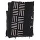 Vintage fabric from Mali black and white - 157 x 210 cm