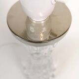 Mid-century Swedish crystal table lamps from Orrefors by Carl Fagerlund.