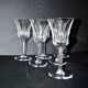 Set of 6 flared crystal wine glasses in Concorde Cerdagne style H15.2.