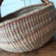Large artisanal bolga basket from ghana