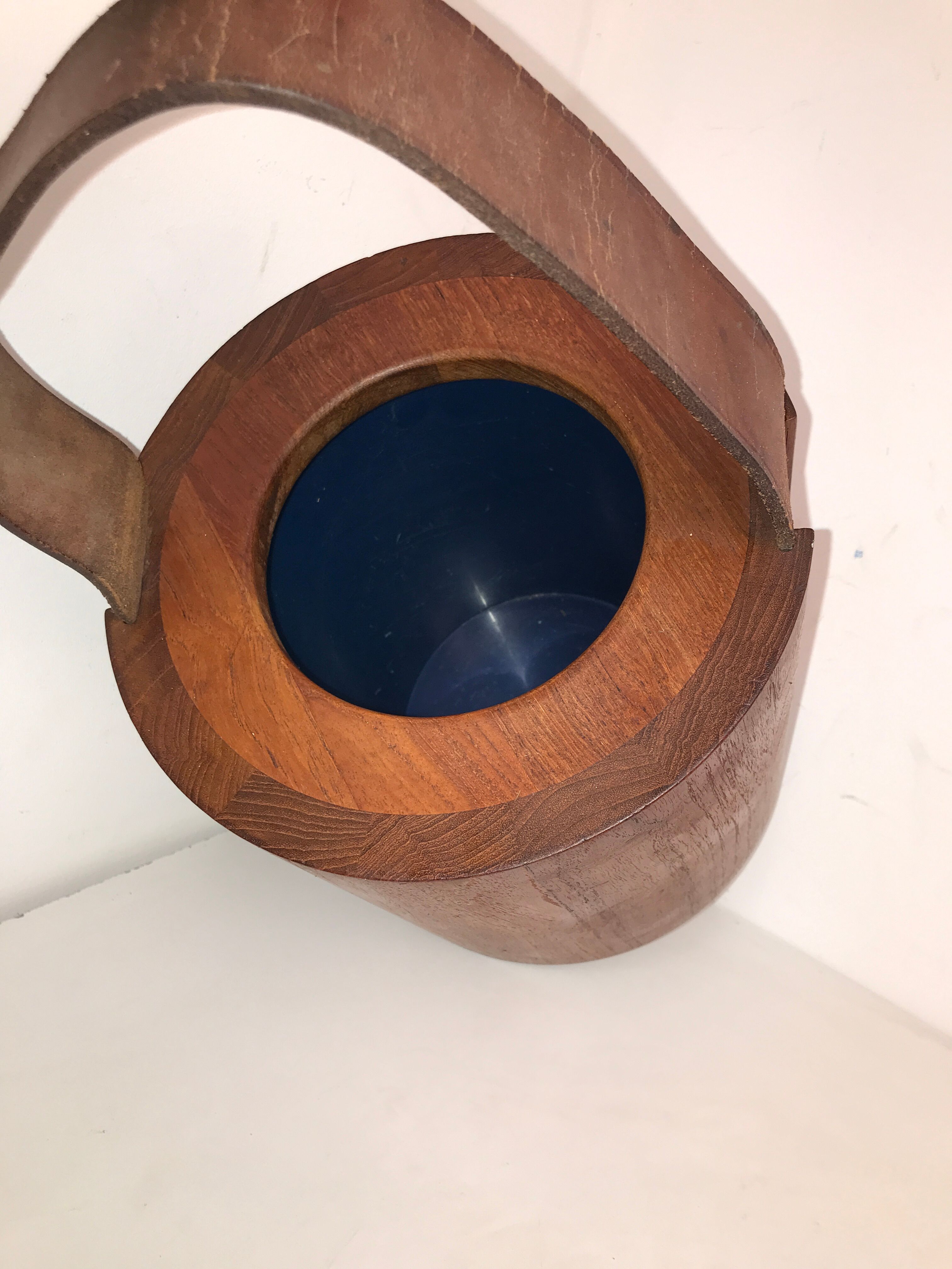 Teak ice bucket by Jens H. Quistgaard for Nissen, Denmark 1960