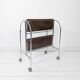 Chariot de service Dinette pliable Gerlinol Chariot à thé Plateaux Gain de place Chrome Mid Century