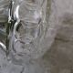 Vintage molded glass pendant light