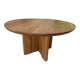 Round table made of solid oak