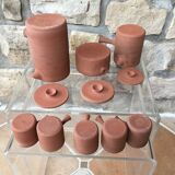 Coffee glazed terracotta