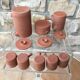 Coffee glazed terracotta