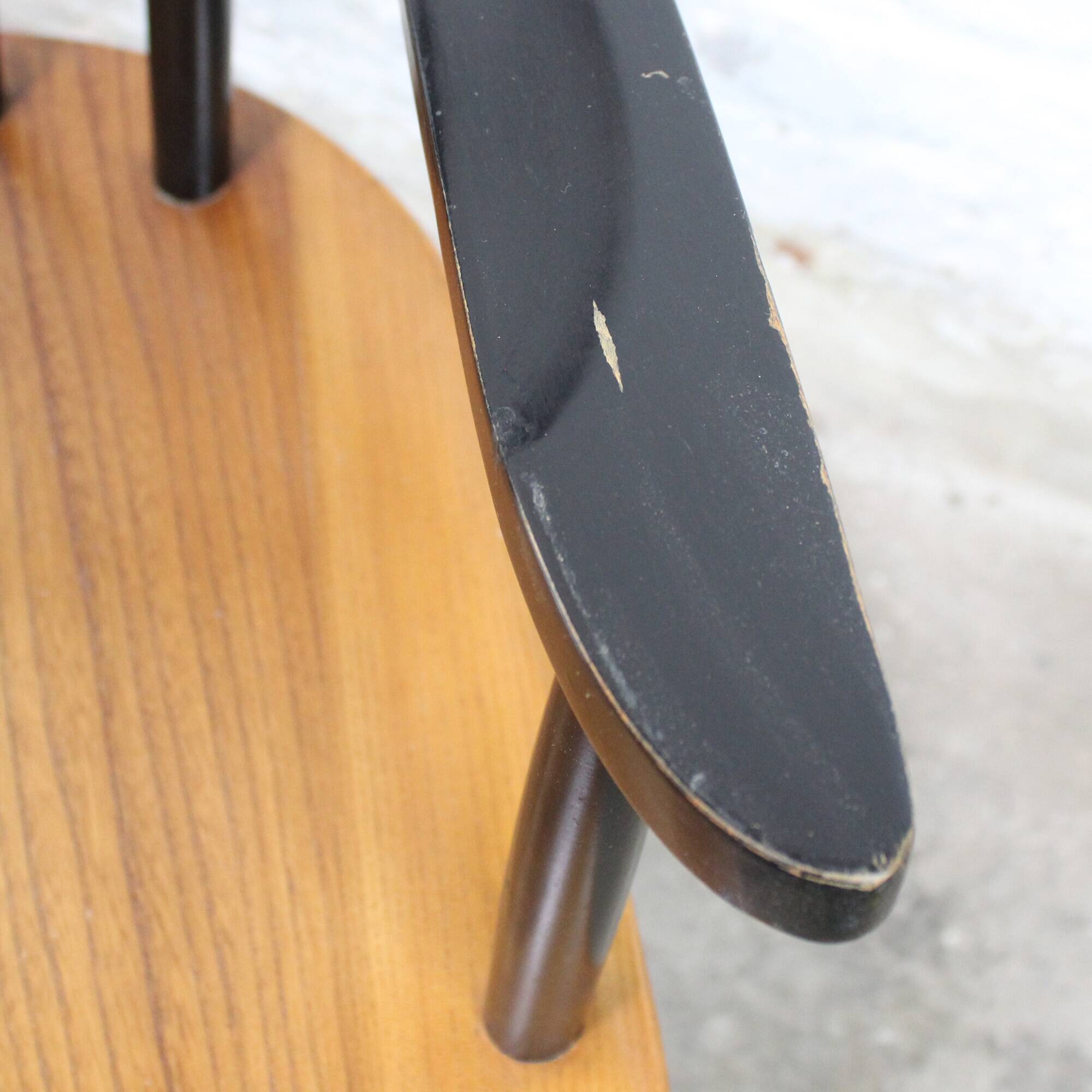 Pair of vintage Scandinavian-style bridge armchairs