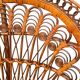 Emmanuelle rattan armchair Peacock 1960