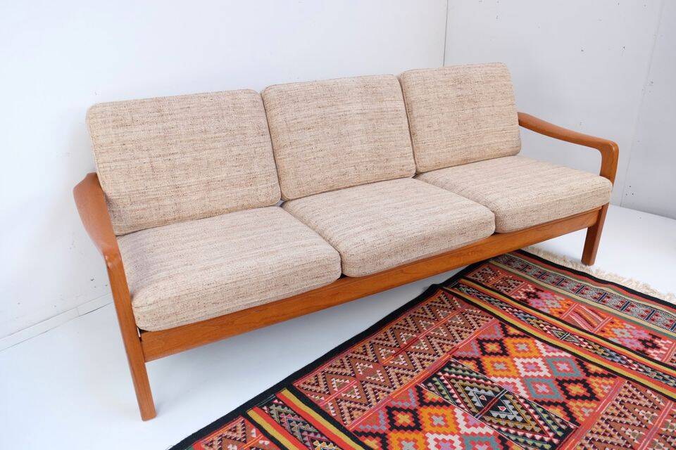 Kristensen teak sofa bed, 60s/70s style, Danish style.