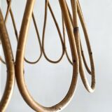 60s rattan pendant light