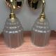 Duo of Art Deco tulip wall lights