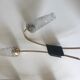 Pair of vintage brass double wall light design 60 years
