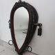 Vintage mirror made out of a horse collar