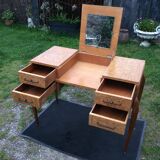 Art deco dressing table with tilting top stamped Sanyas and popot.