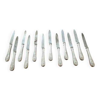 Christofle - Set of 12 dessert knives model Trianon in metal