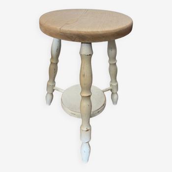 Vintage wooden turned stool