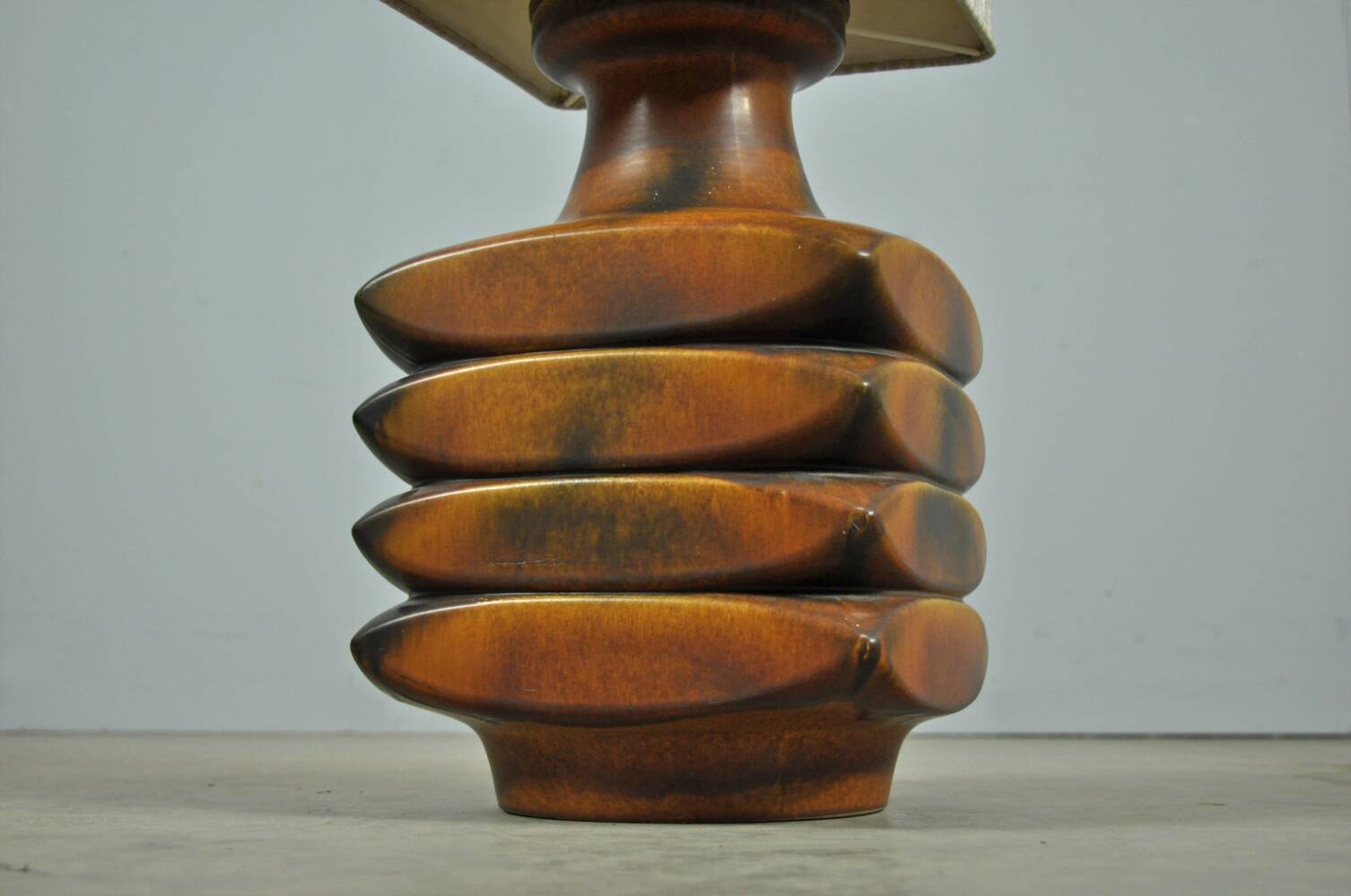 Vintage ceramic floor lamp by cari zalloni, 1970s