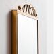 Metal and brass framed mirror