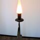 1990s floor lamp – metal and glass
