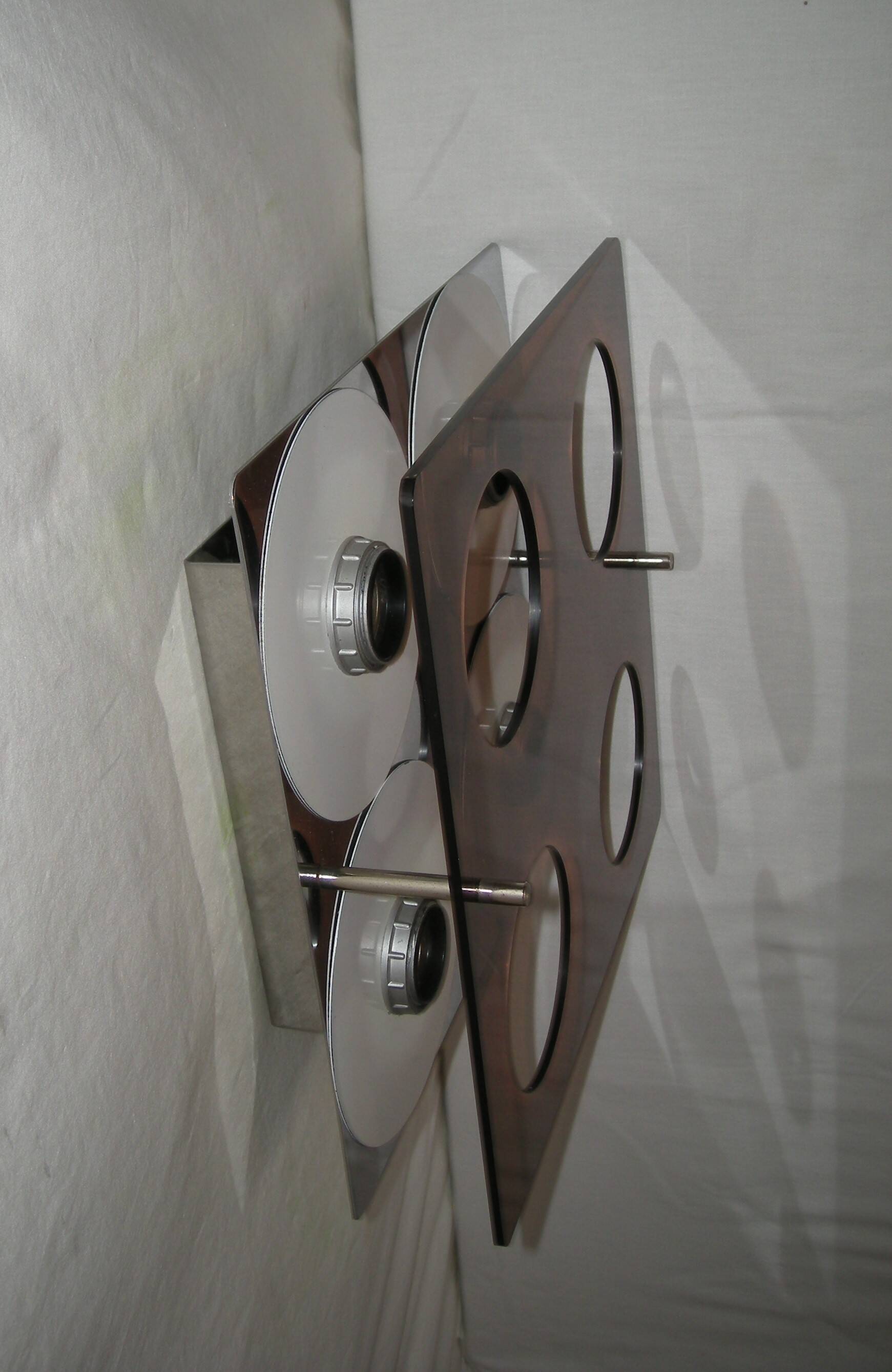 Disco model wall lamp; Oxar from the 70s