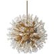 Emil Stejnar Lustre Sputnik Dandelion Gold Mid-Century, 1970s