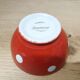 Bol longchamp rouge pois blancs