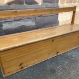 Bench nursery school chest vintage 1980s in pine