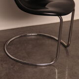 'Maia' chair in black designed by Giotto Stoppino  for Bernini - Italy - 1960's