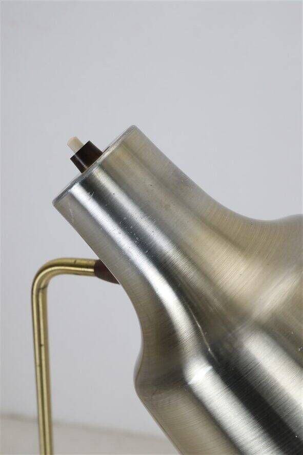 Dansa lamp / C. V. Østergaard floor lamp / reading lamp with "rocket" base / 1960s / 1970s / brass / Danish modern design