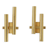 Vintage wall lamp by Sciolari , Italy 1970s set of 2