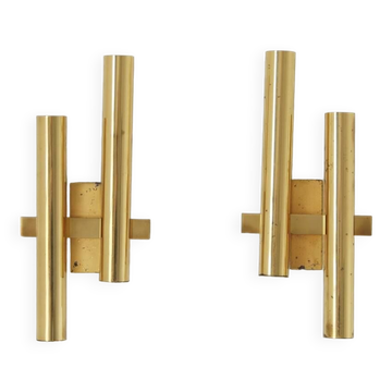 Vintage wall lamp by Sciolari , Italy 1970s set of 2
