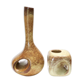 Lot de 2 vases vintage 1960's Bertoncello design Roberto Rigon