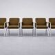 Vintage Mid-Century Modern German Brown Conference Chair from Drabert, 1970
