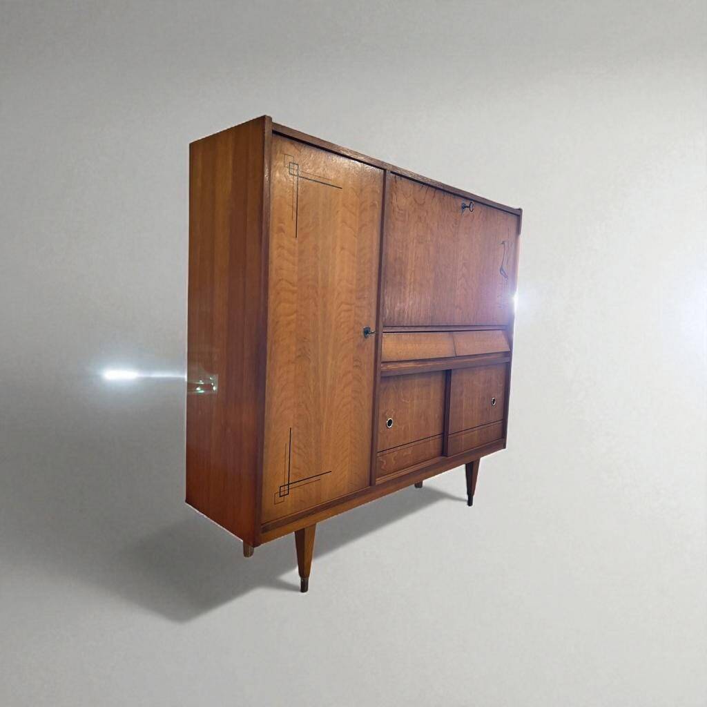 Armoire / secrétaire / meuble bar vintage en bois