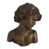 Bronze child bust of Jean Marie Camus