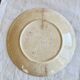 Vintage dessert plate in majolica – Red rose decoration