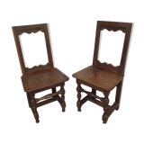 Pair of chairs Lorraine XIX th century